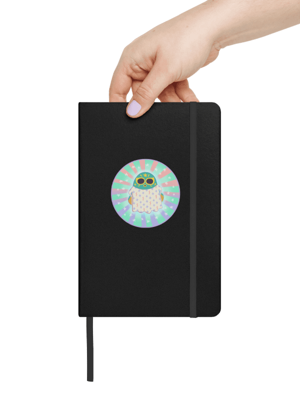 Pastel Little Ghost Luchador - Hardcover Notebook product image (1)