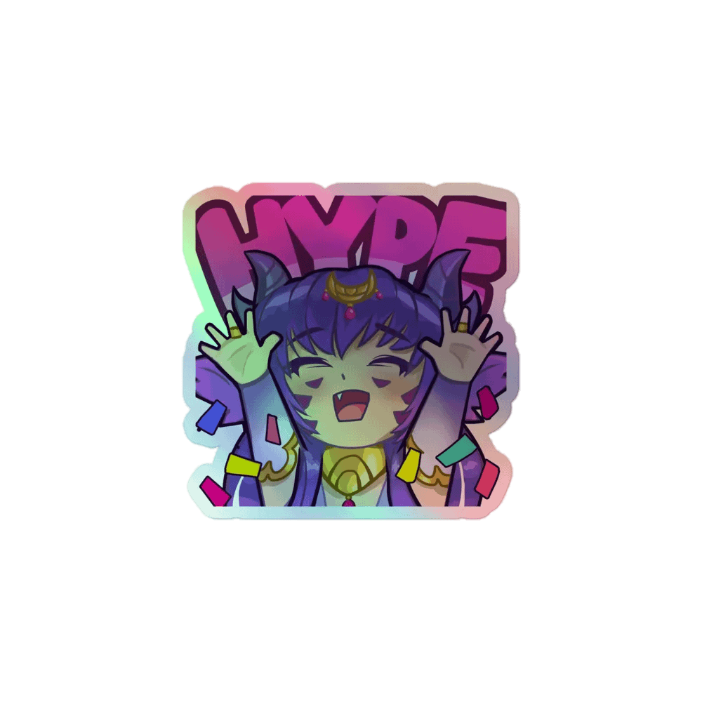 CosmicChroma - Vtuber HYPE Twitch Emote - Holographic Sticker product image (3)