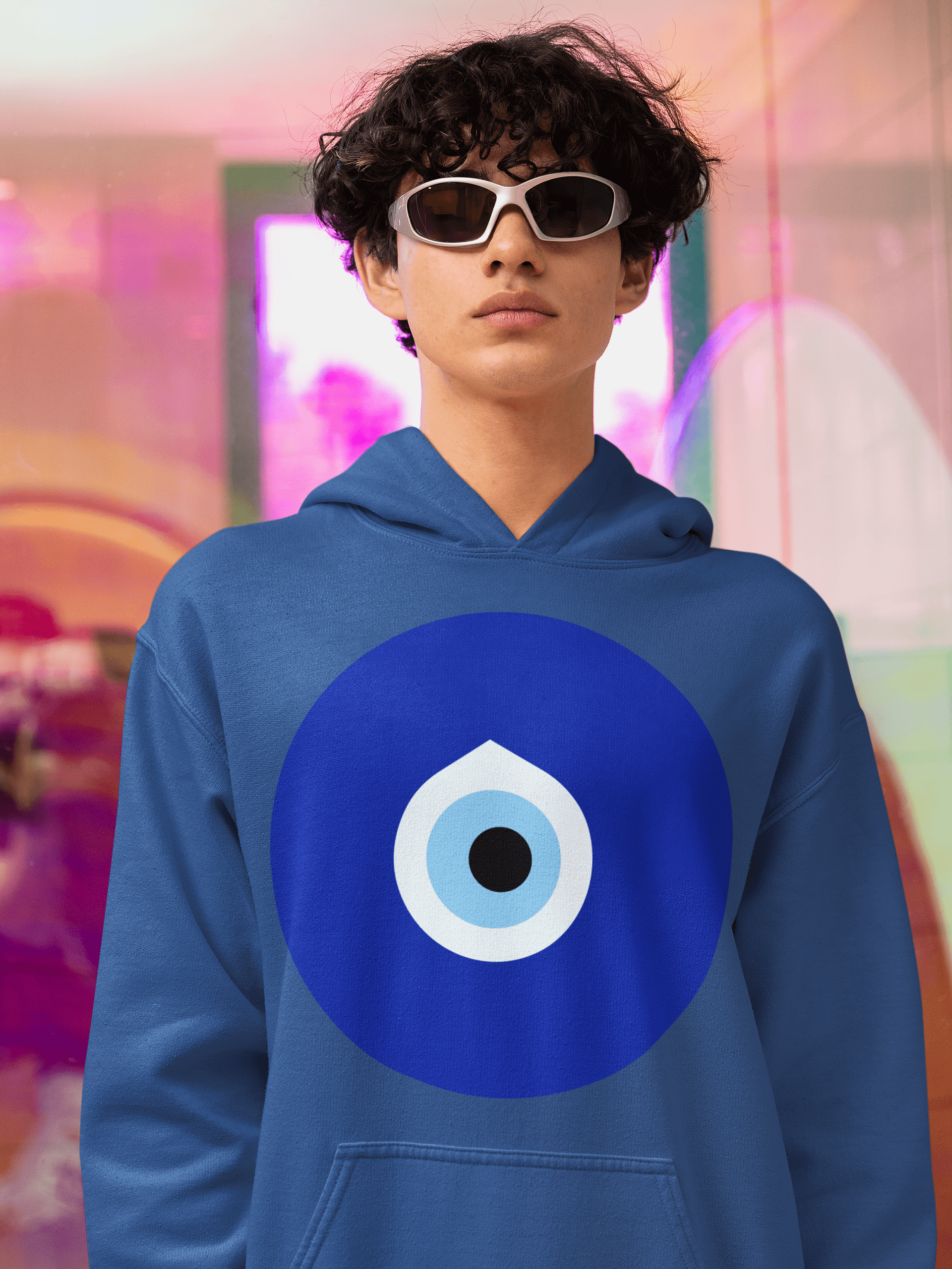 Nazar Mati Printed Classic Pullover Hoodie product image (1)