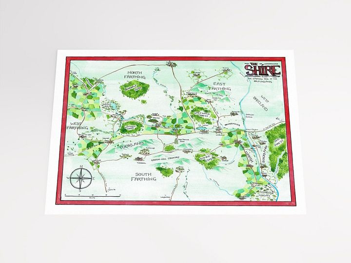 "The Shire" | Printed Map product image (3)
