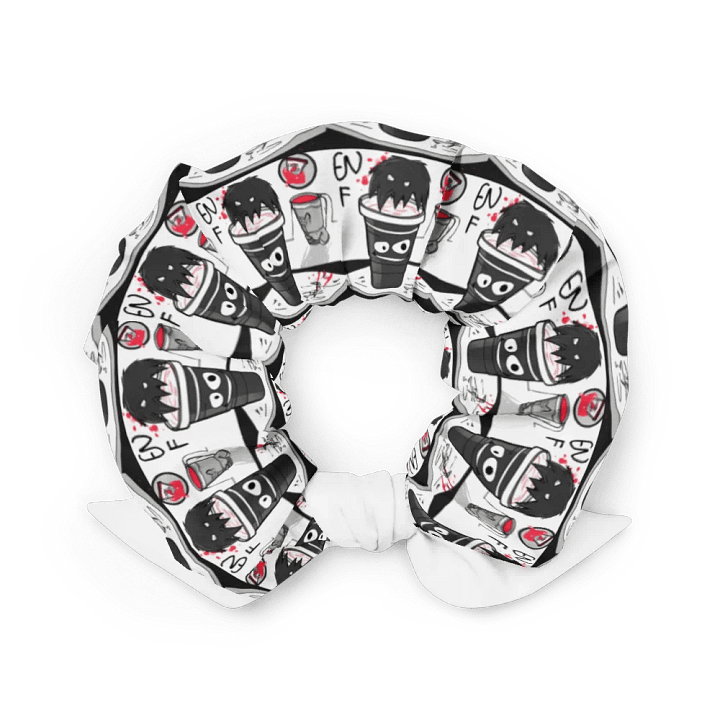 Whimsical Cup Faces All-Over Print Scrunchie product image (2)