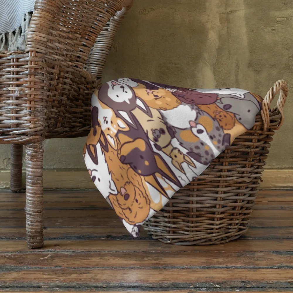 Whimsical Dogs Throw Blanket product image (10)