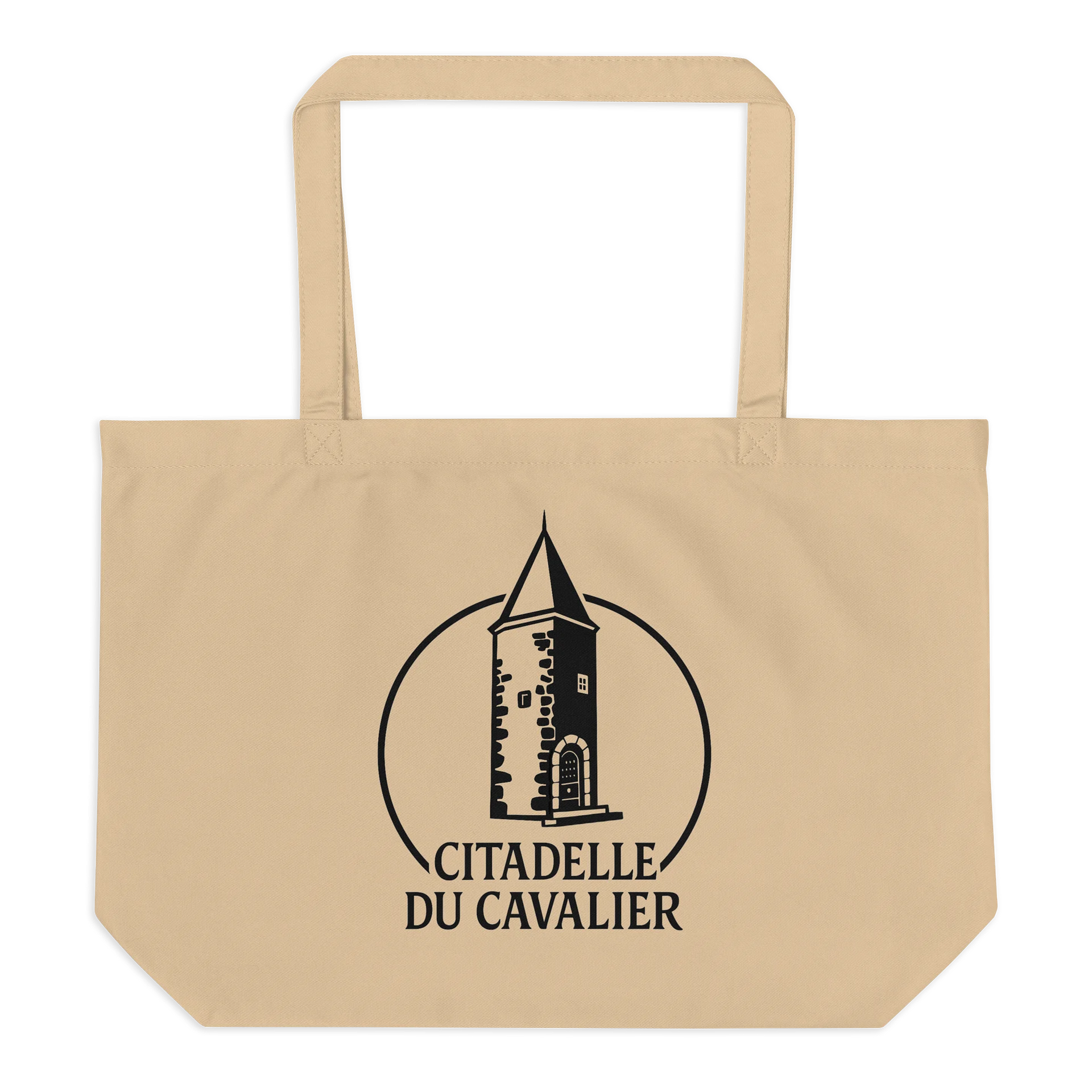 Organic Cotton Twill Tote Bag with Citadelle du Cavalier Tower product image (2)