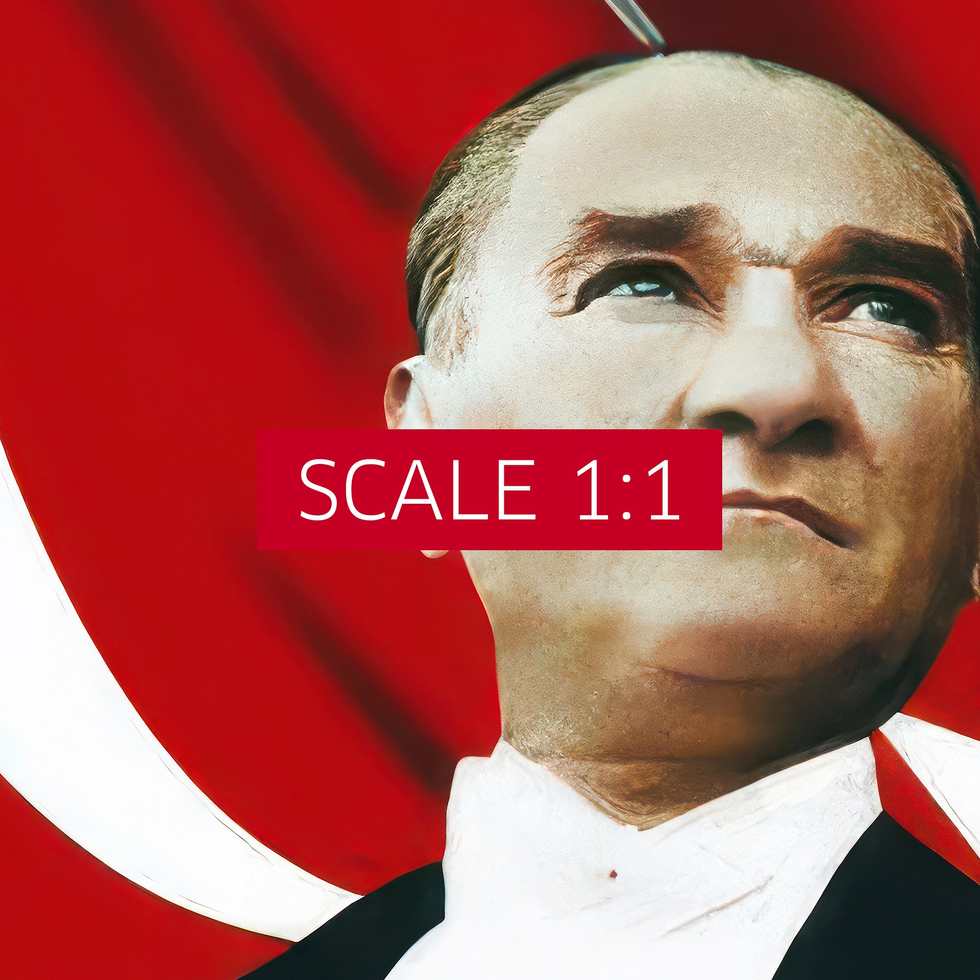 Mustafa Kemal Atatürk poster, Turkish Flag — Historical Turkish Leader art product image (5)