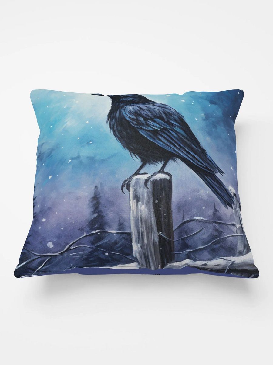 COZY PILLOW 🔵 A lonely bird on a pole product image (3)