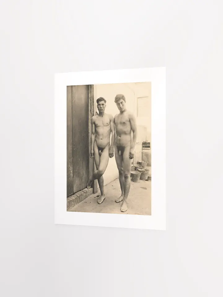 Two Young Men Standing Naked by Wilhelm von Gloeden (c.1900) - Print product image (2)