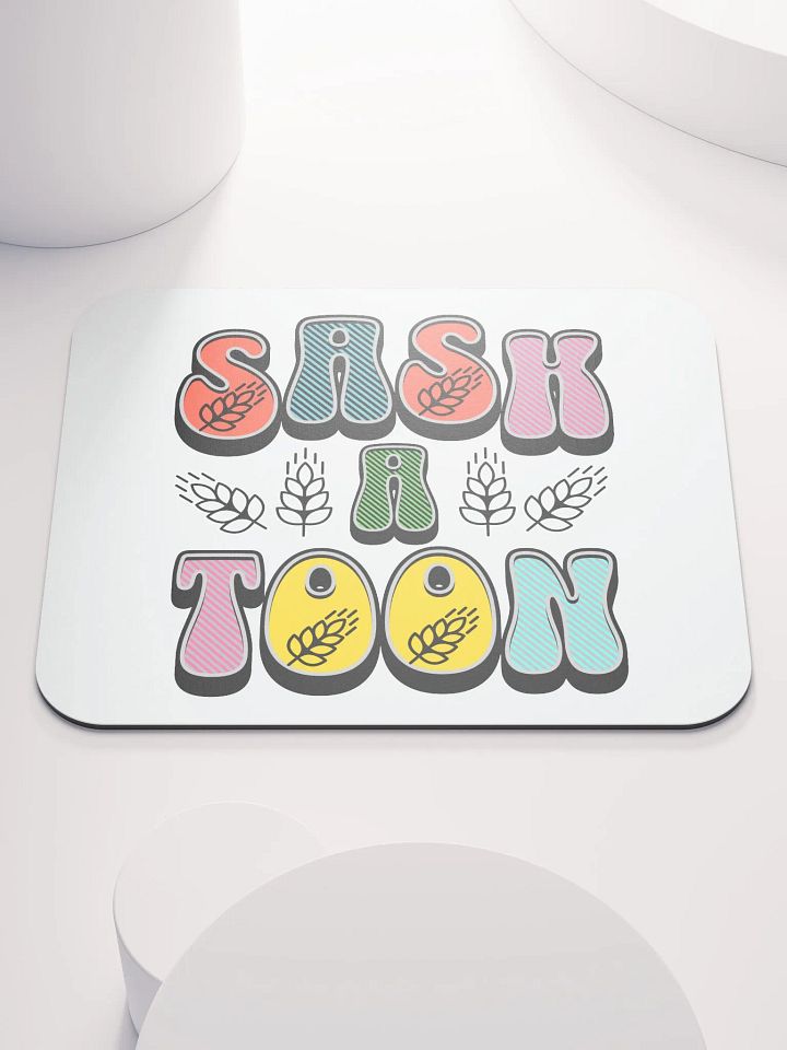 Saskatoon Block Letter Colorful Mouse Pad product image (1)