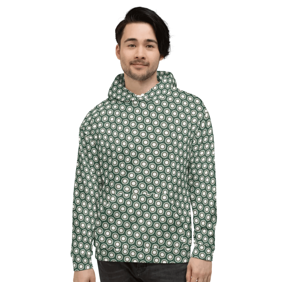 Abstract Circles Repeating Pattern Unisex Hoodie product image (3)