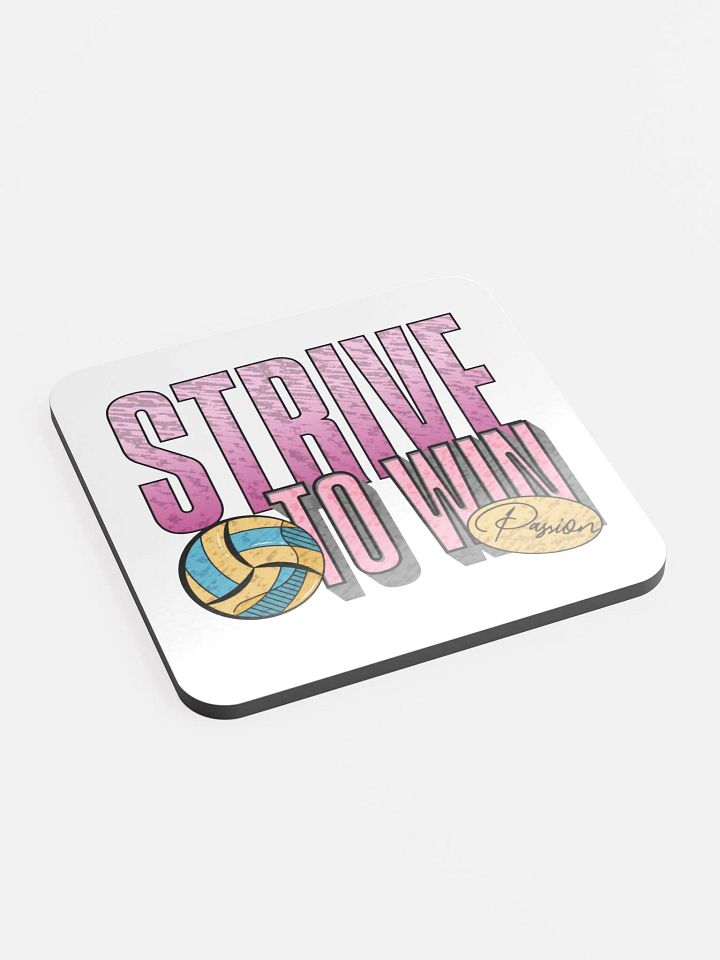 Strive To Win Passion Volleyball Cork Coaster Set product image (2)