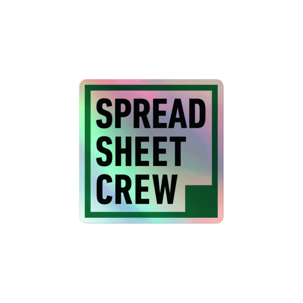 Spread Sheet Crew - Holo Sticker product image (1)