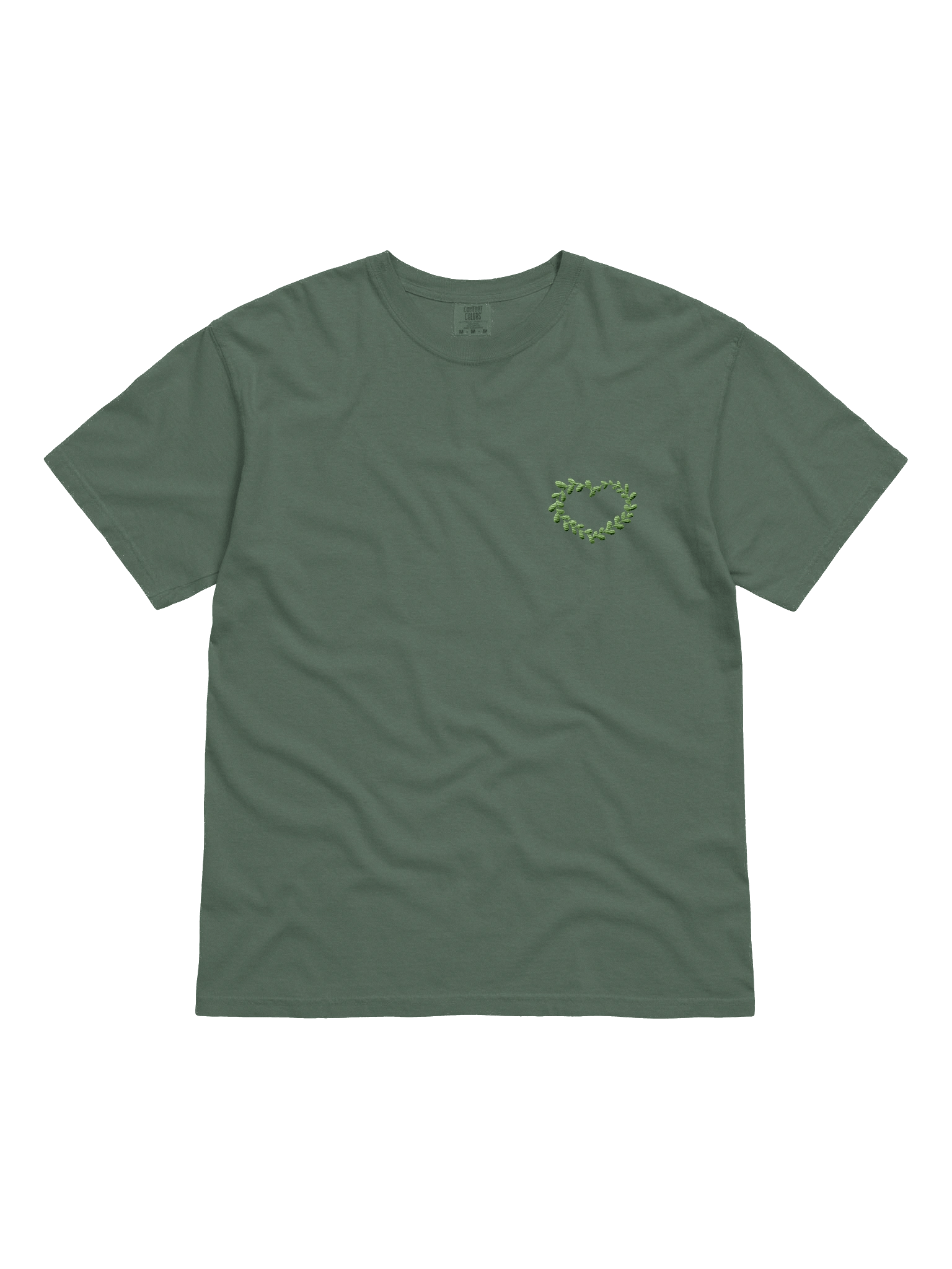 vine heart embroidered tee product image (1)