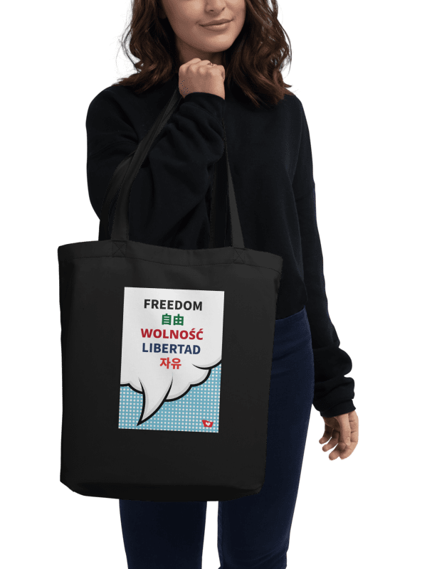 Organic Cotton Tote Bag Vintage, Freedom product image (3)