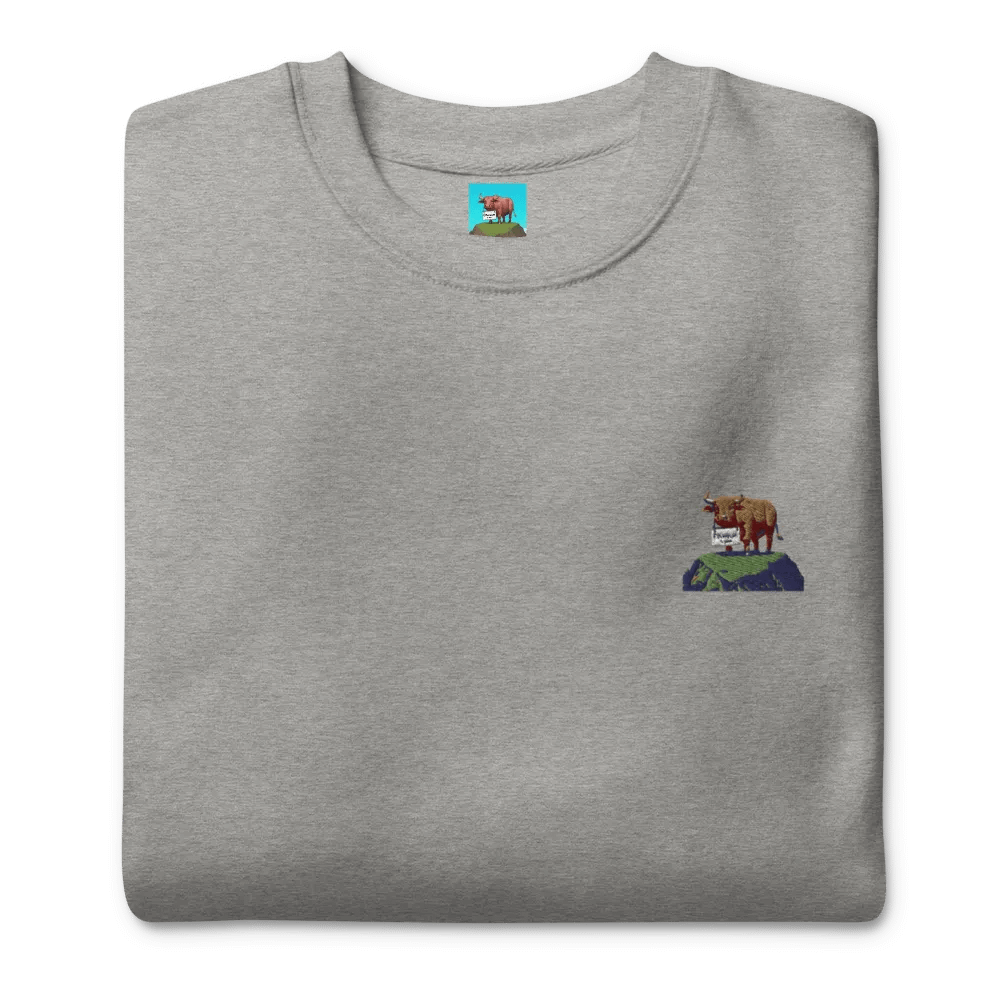 Ethereum is good image crewneck (grey) product image (11)