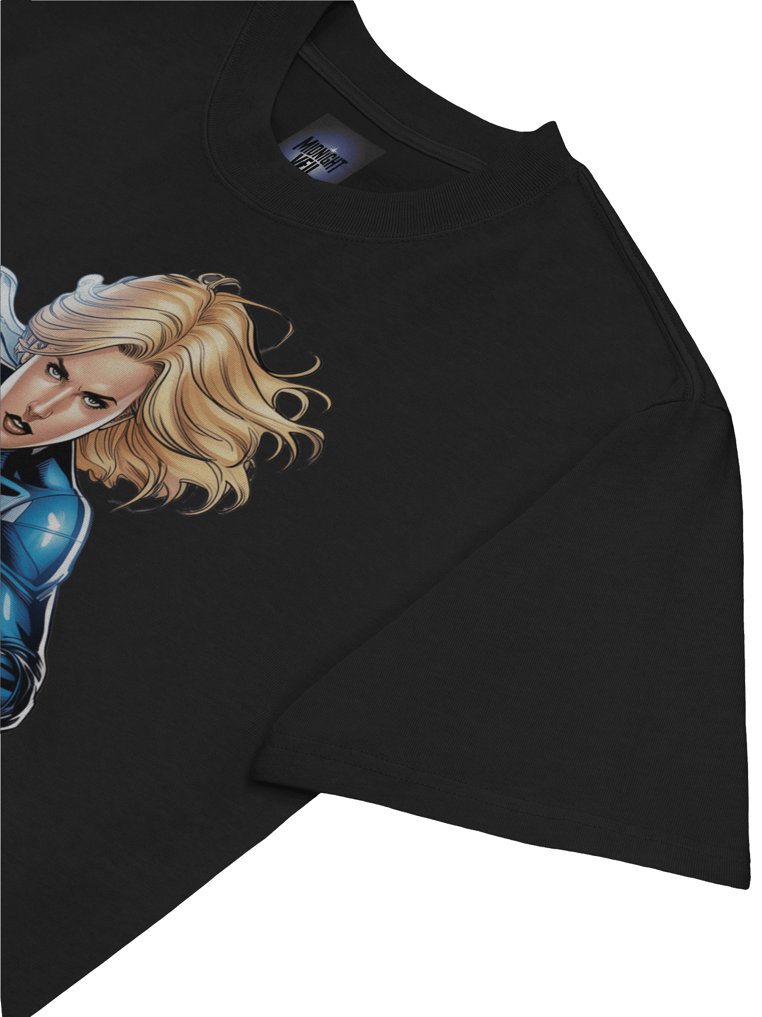 Invisible Woman Ethereal Surge Oversized Faded T-Shirt – Phantom Power Pulse product image (7)