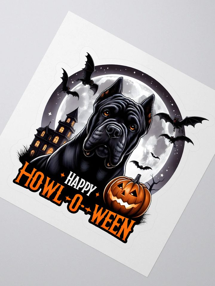 Cane Corso Happy Halloween Sticker: The Perfect Festive Touch product image (2)