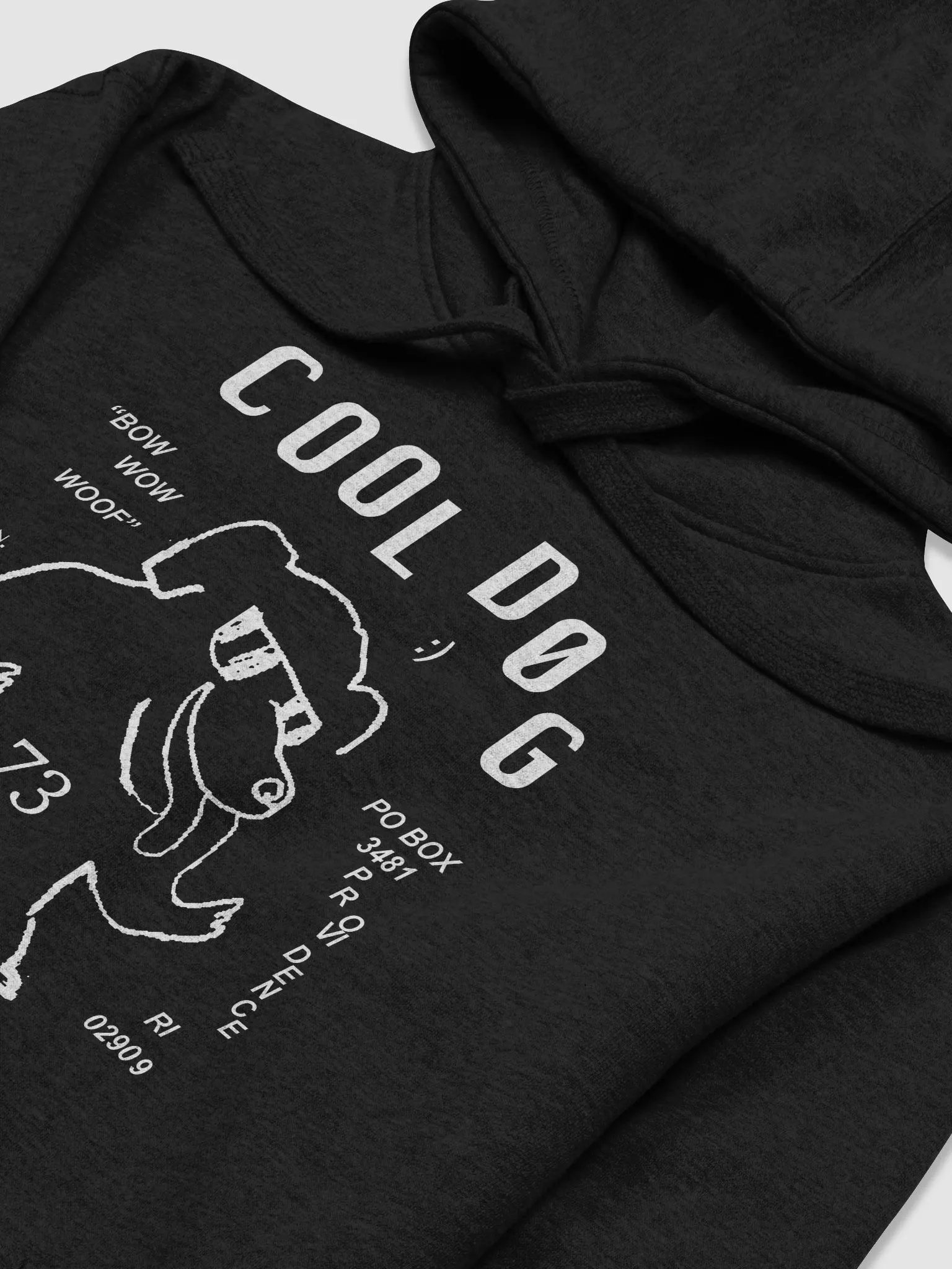 COOL DOG hoodie (black) product image (4)