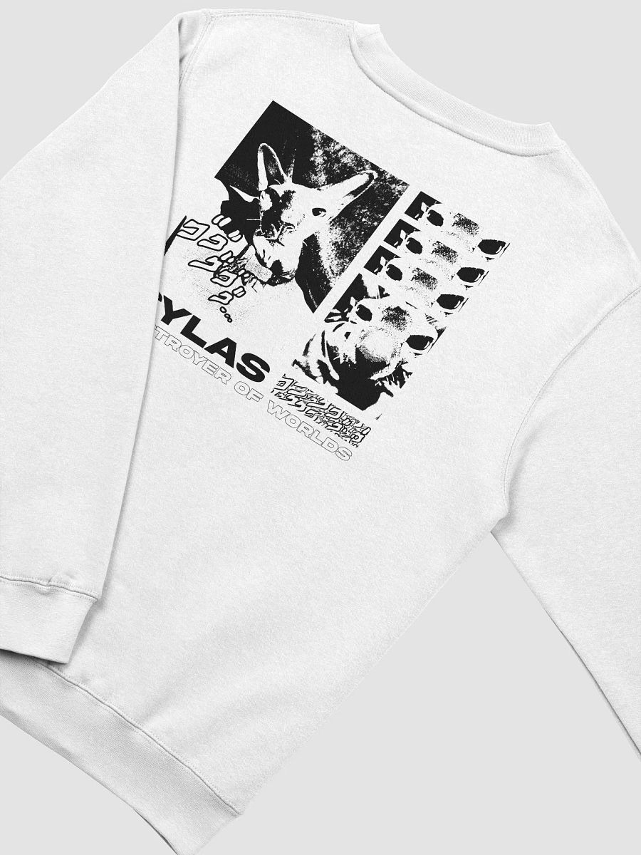 SYLAS: DESTROYER OF WORLDS CREWNECK. (WHITEPRINT) product image (4)