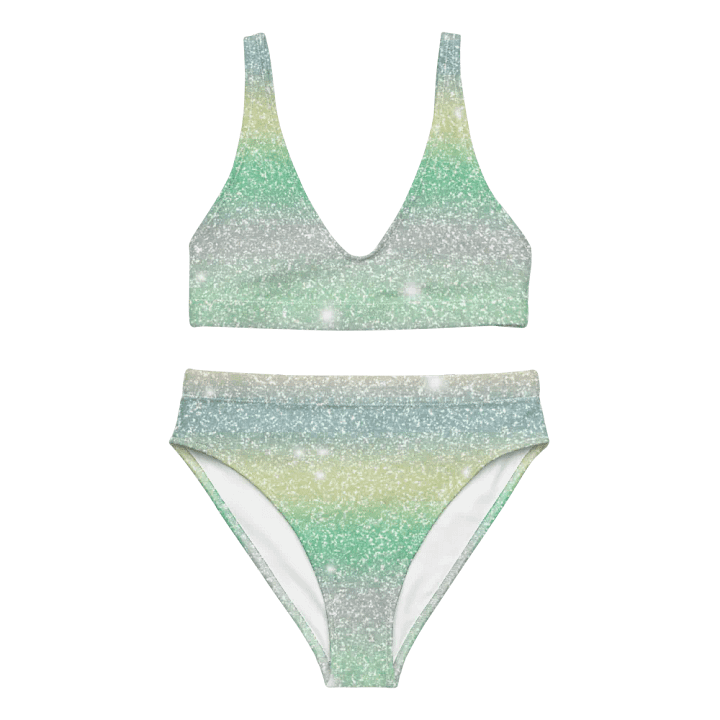Glitter Unicorn Texture Design High Waisted Bikini (11) product image (2)
