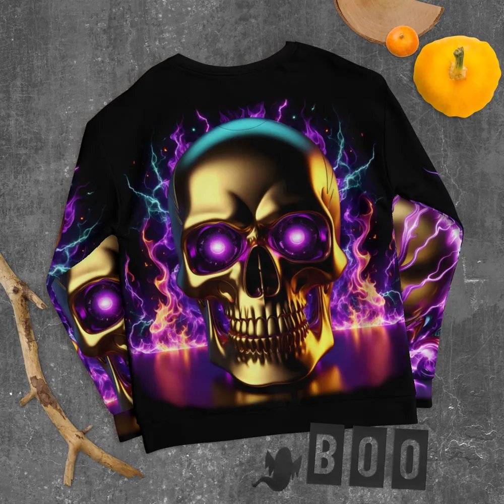 Ethereal Golden Skull - Unisex Sweatshirt #11 product image (10)