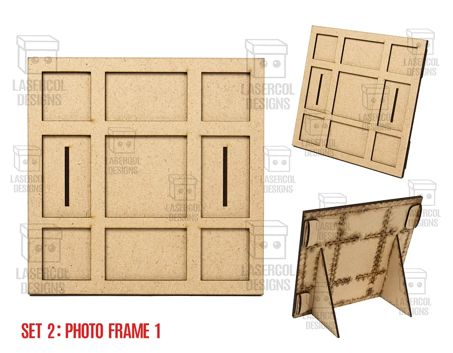 Photo Frames Bundle (Set 1-2-3-4) - Laser Cut Files product image (8)