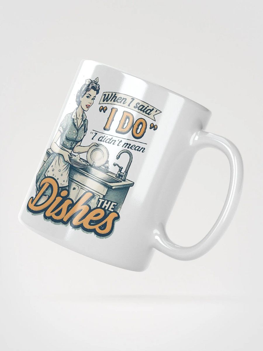 Vintage When I Said I Do White Glossy Mug product image (10)