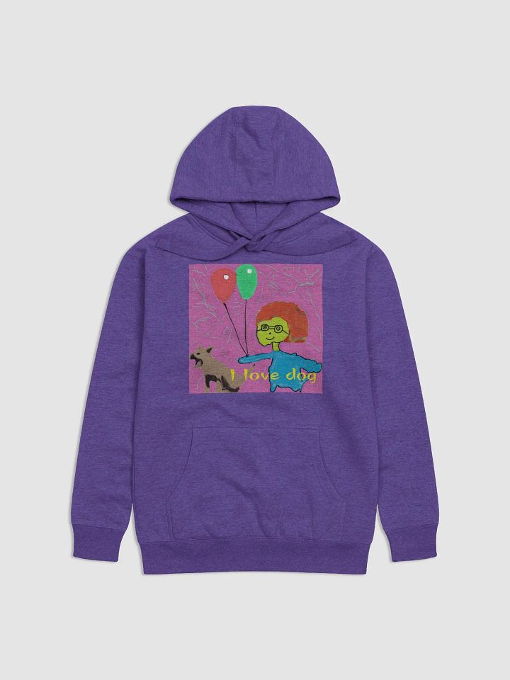 Cotton Heritage Unisex Premium Hoodie: i love dog product image (6)
