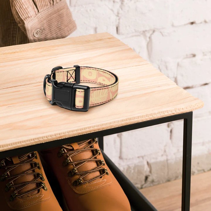 Tropical Retro Pattern Dog Collar product image (2)