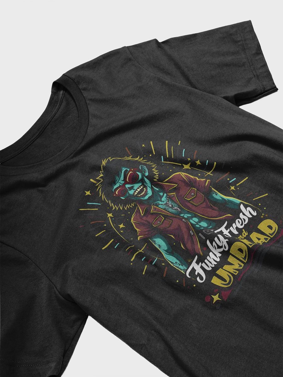 Funky Fresh and Undead T-Shirt | Retro Disco Zombie Design | Cool Graphic Tee product image (3)