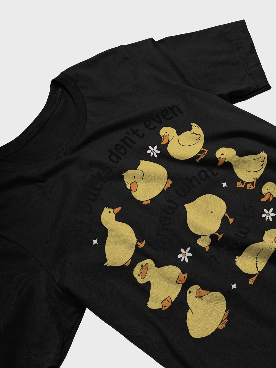 Playful Yellow Ducklings T-Shirt | Cute Cartoon Duck T-Shirt for Animal Lovers product image (18)