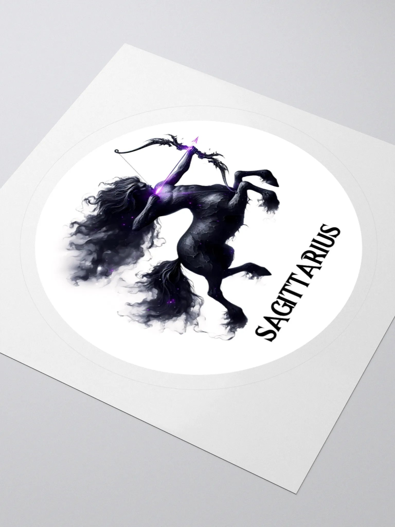 Mythical Sagittarius Zodiac Round Sticker product image (7)