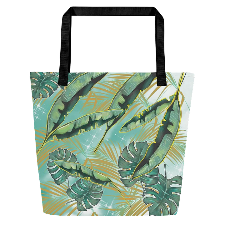 Leafy Paradise Print Tote | Tropical Tote product image (1)