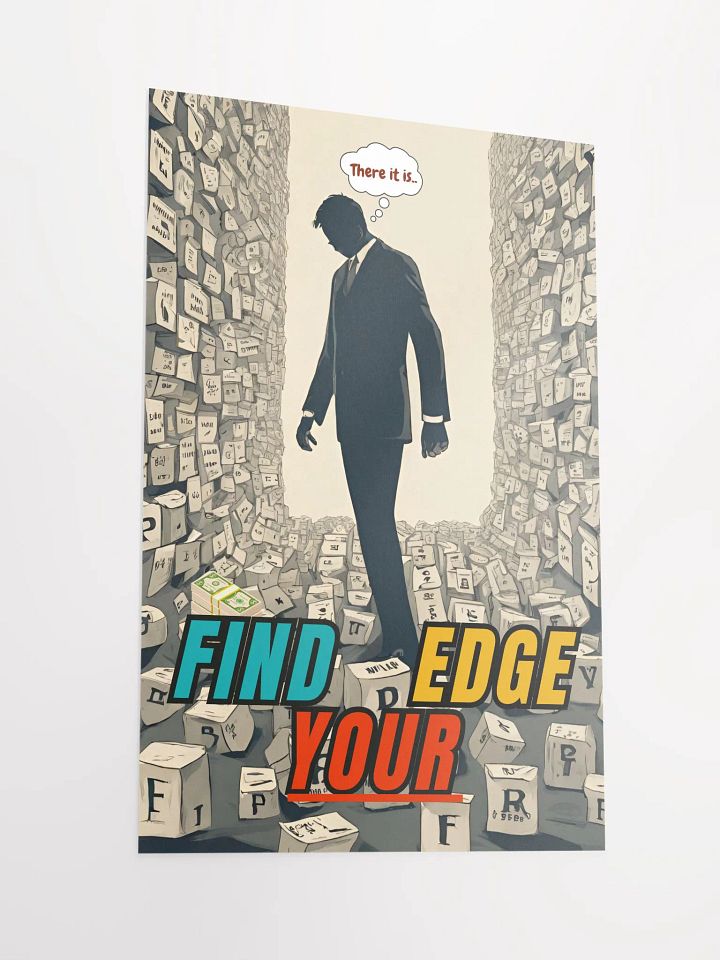 Inspirational FIND YOUR EDGE Poster (Original Artwork) product image (5)