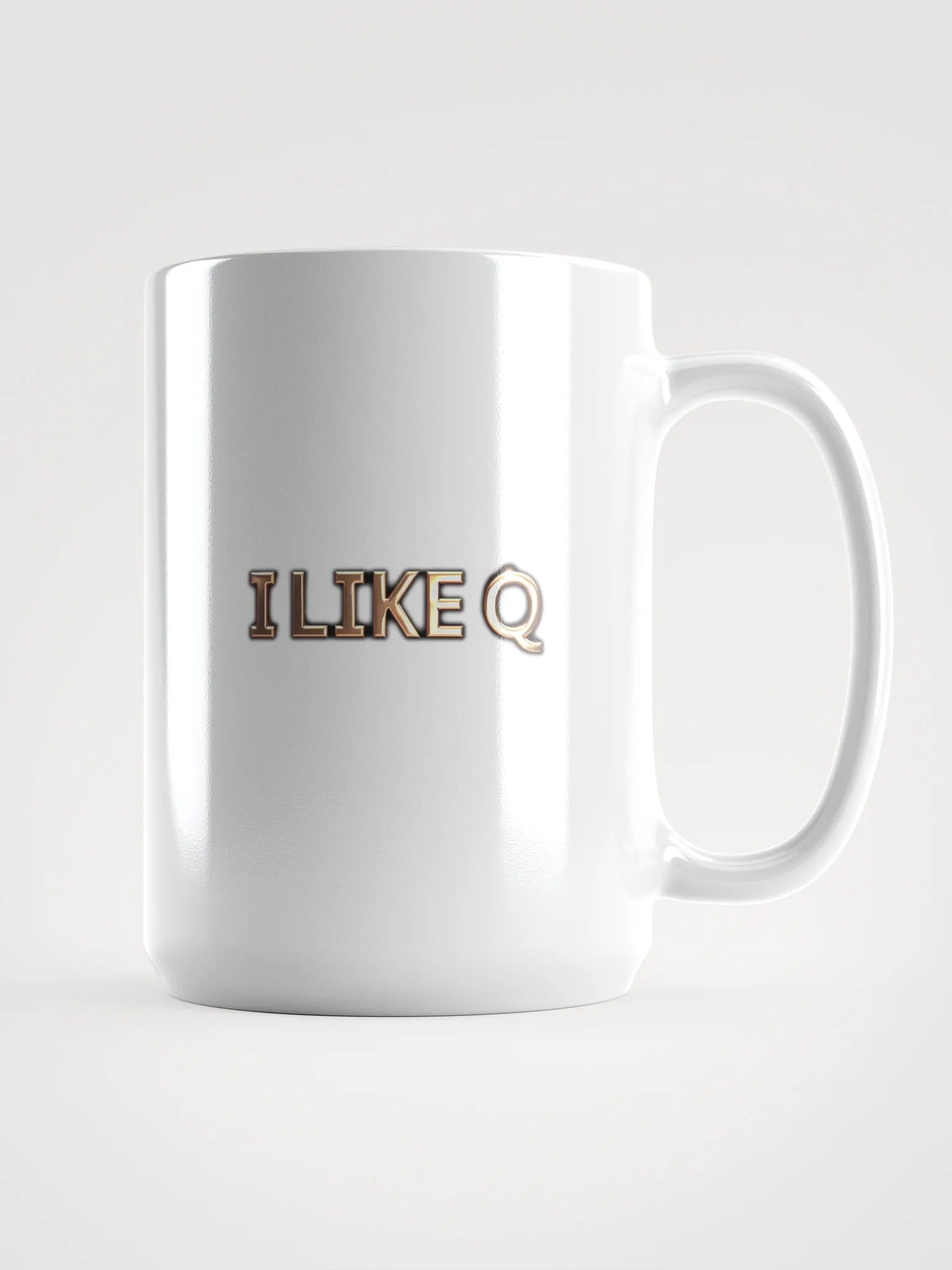 I Like Q - White Glossy Mug product image (1)