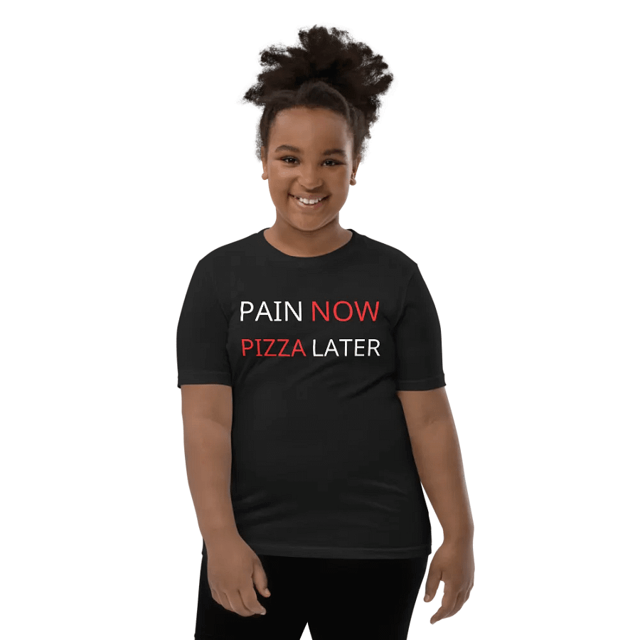 Pain Now, Pizza Later Youth T-Shirt product image (10)