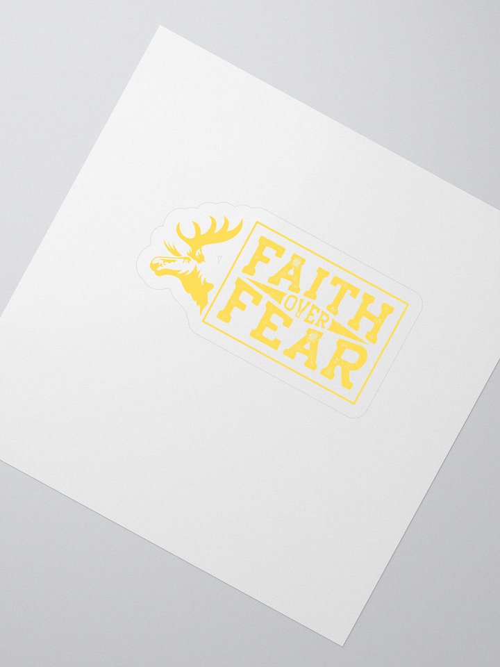 Fatih Over Fear - Yellow - Sticker product image (2)