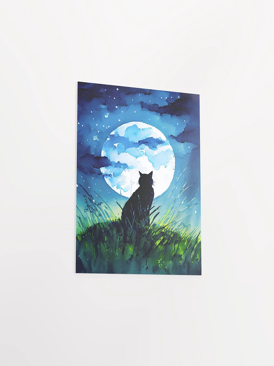 A Cat Sings To The Moon Matte Poster product image (3)