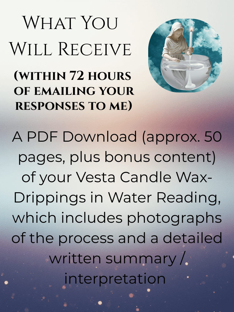 Vesta Candle Wax-Drippings in Water Reading | Love Life / Relationship product image (6)