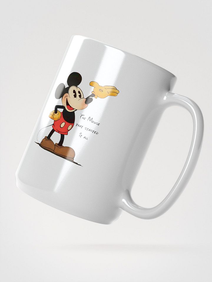 Classic Cartoon Mouse White Glossy Mug product image (2)
