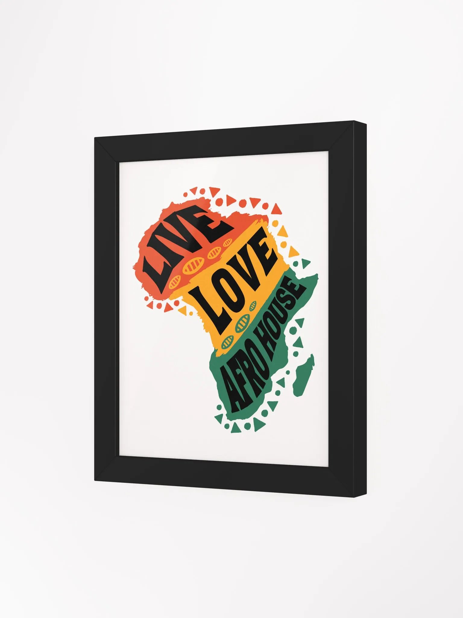 Live Love Afro House - Framed High-Quality Matte Poster product image (52)