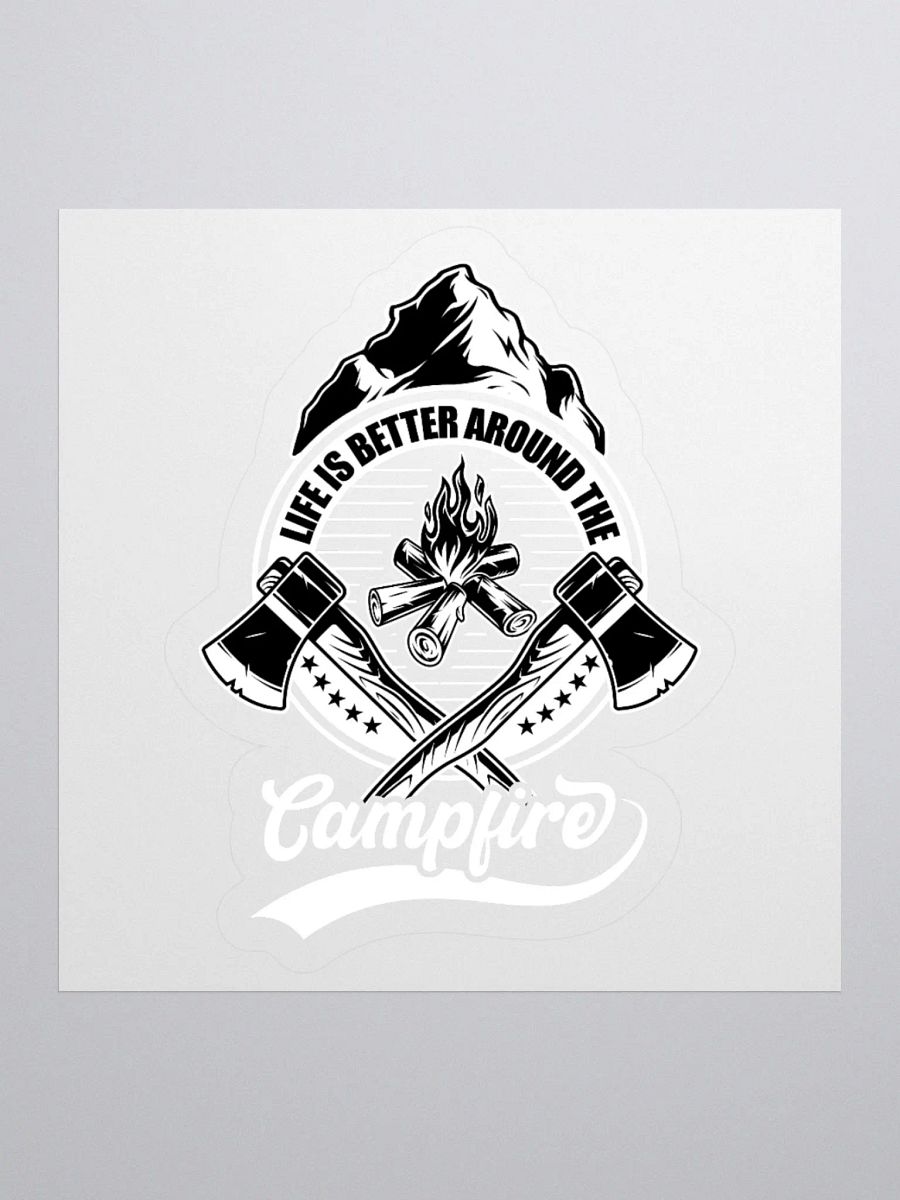 Mountain Campfire Kiss-Cut Stickers product image (2)