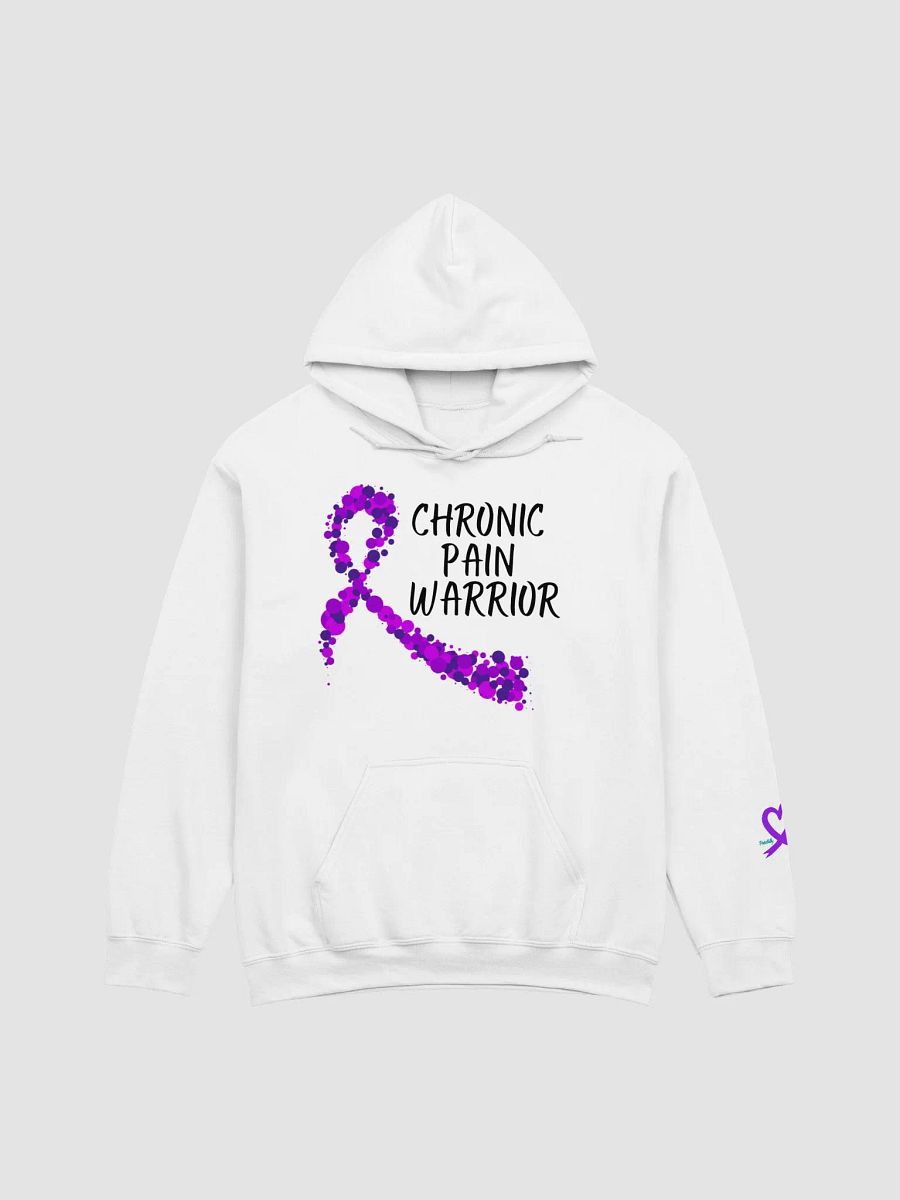 Chronic Pain Warrior Bubble Ribbon Hoodie- Black Print product image (1)