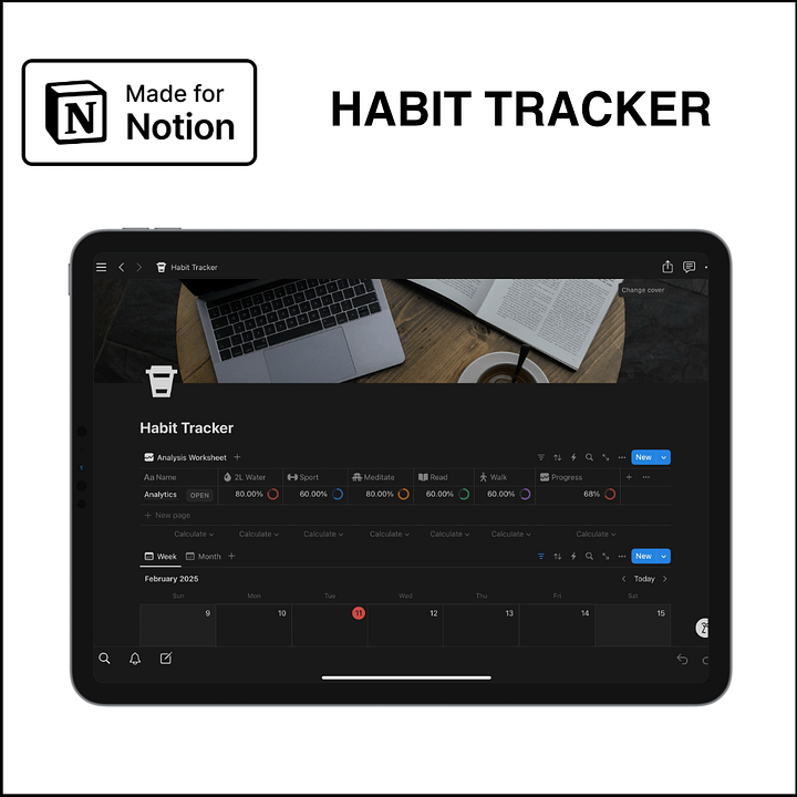 Notion Template - Habit Tracker product image (1)