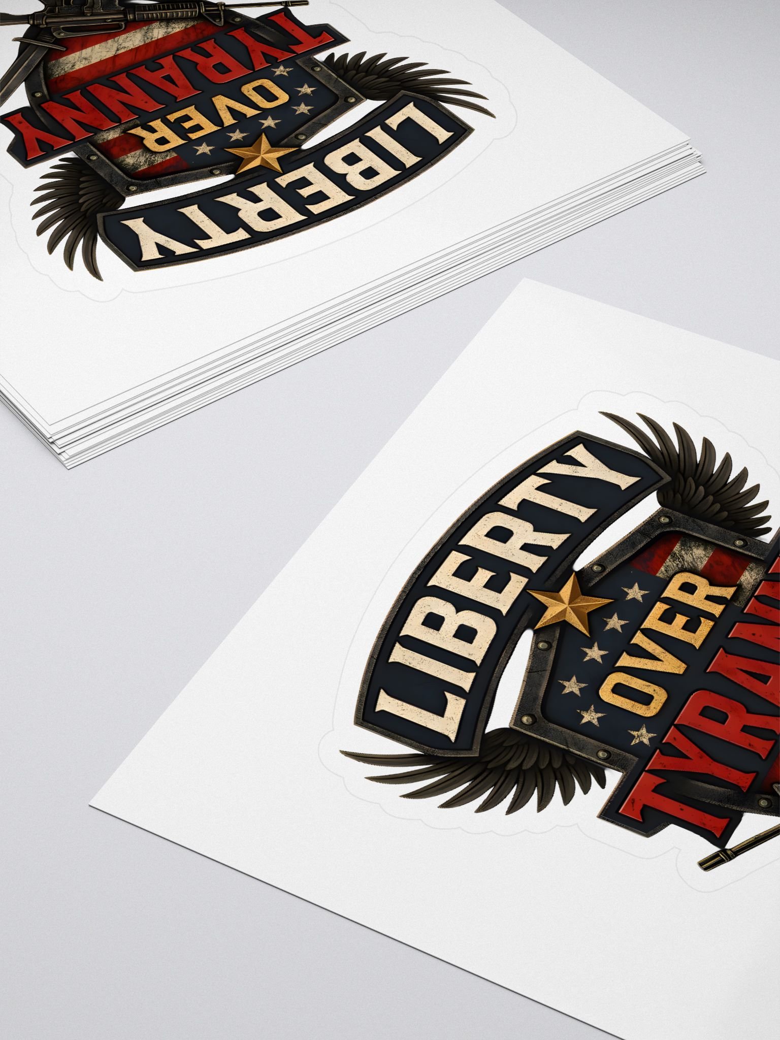 Liberty Over Tyranny Shield Stickers product image (4)
