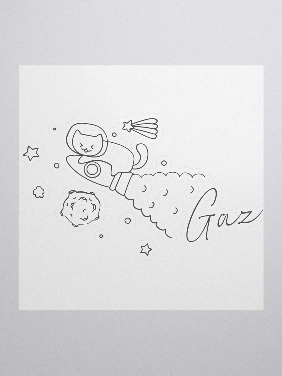 Space Rocket Gaz Sticker product image (1)