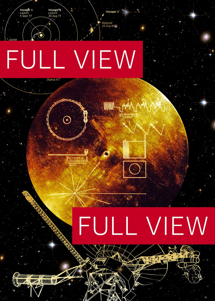 NASA Voyager 1 Golden Record — space poster, science print product image (4)