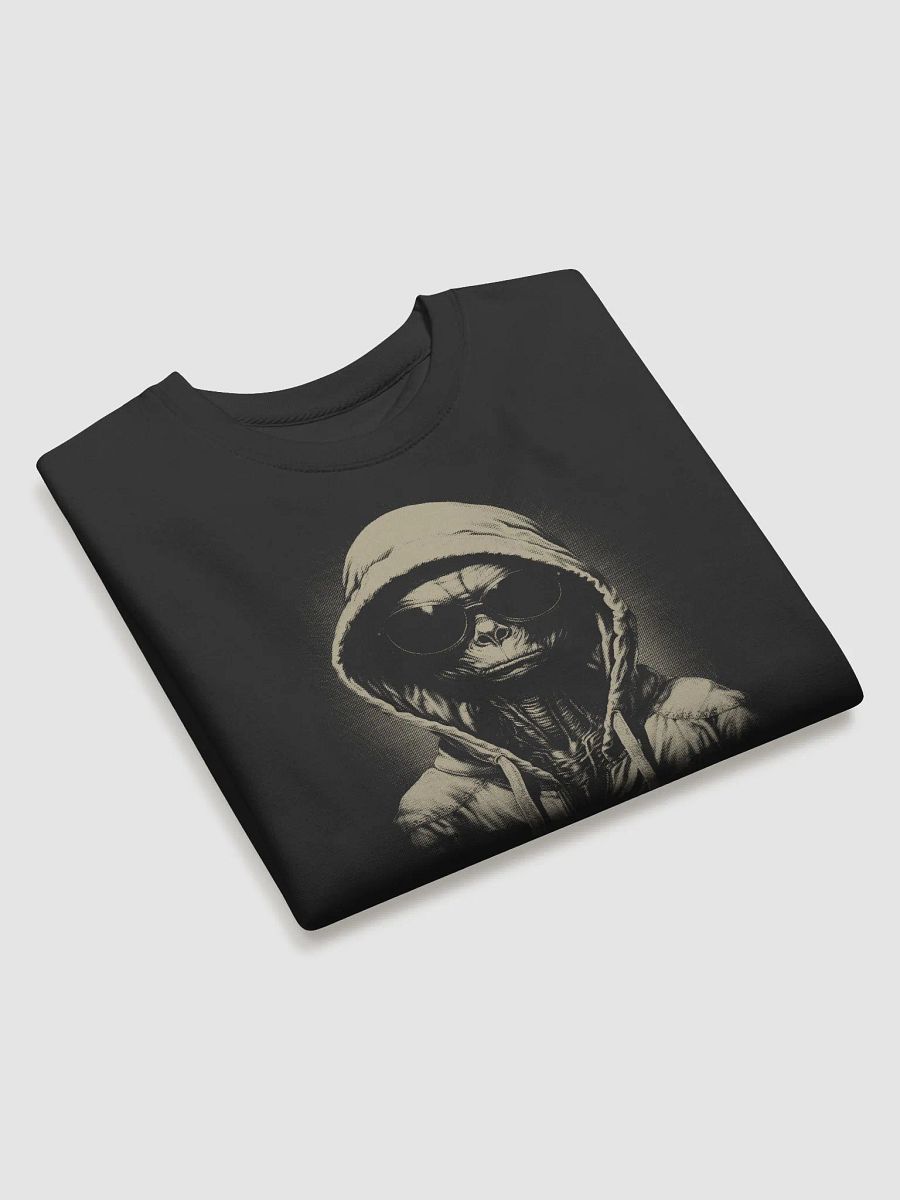 Street Alien in a Hoodie Long Sleeve Sweater - Cozy Urban Extraterrestrial product image (7)