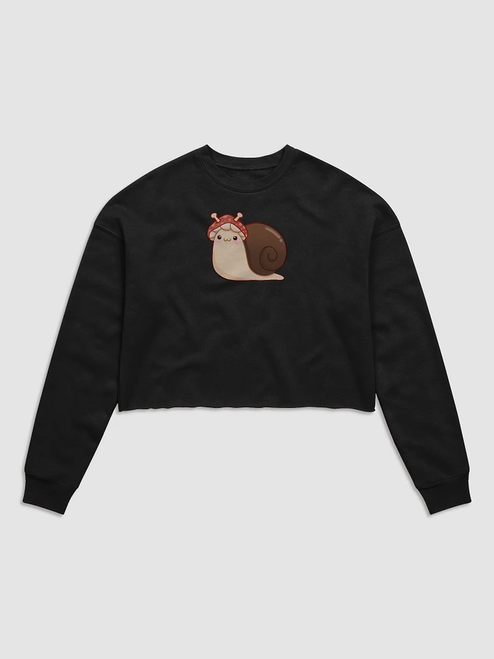 Mushie Snail Cropped Sweatshirt product image (2)