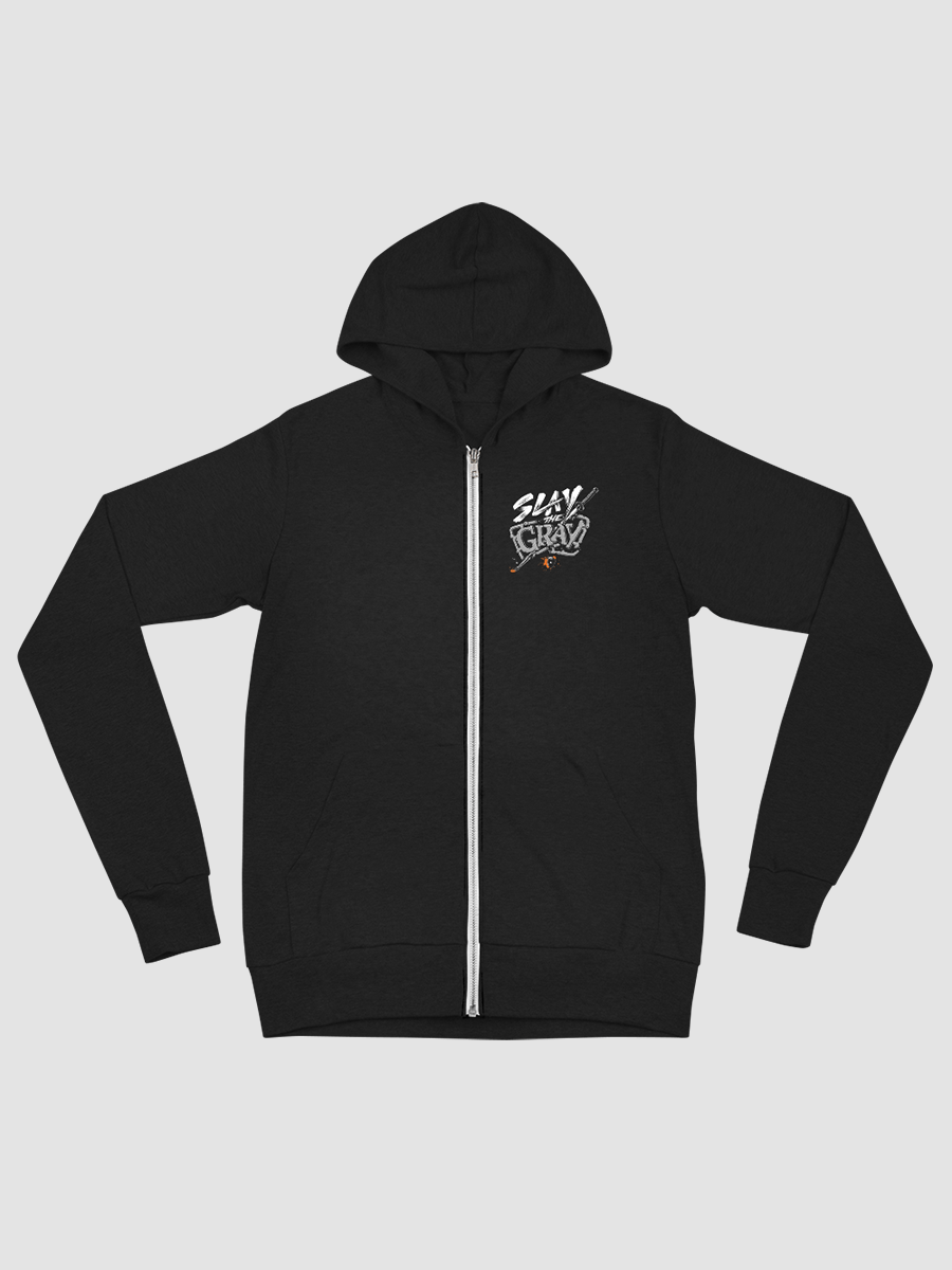 Slay the Gray Zip Hoodie product image (1)