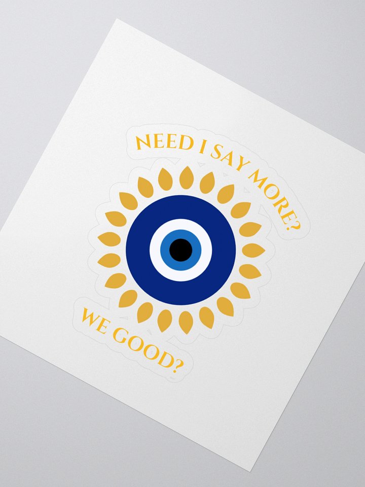 Evil Eye Teardrop Kiss Cut Stickers product image (2)