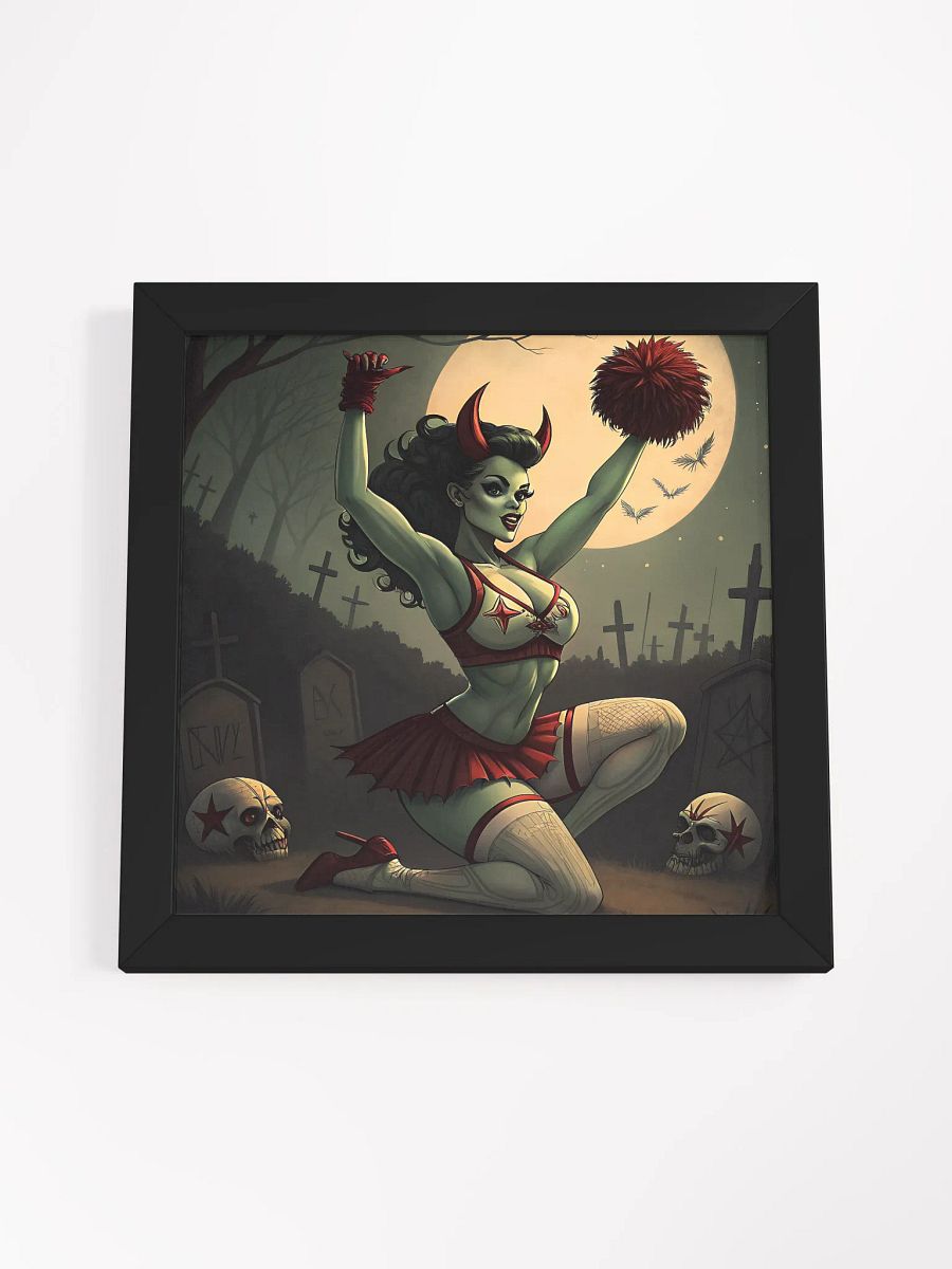 Retro zombie Satanic Cheerleader Pinup girl product image (14)